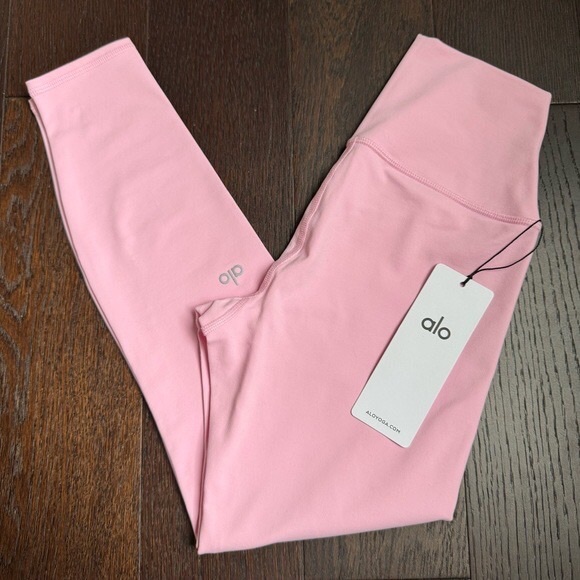 NWT ALO Sweet Pink 7/8 High-Waist Airbrush Leggings - Size Small - Picture 1 of 11